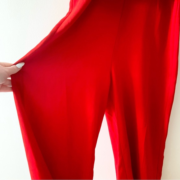 NWT Anthropologie Harlyn Turner Twist Culotte Jumpsuit Red Size Small S - Picture 9 of 15